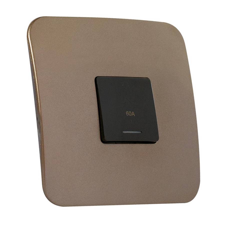 VETi 1 Stove Isolator Switch with Indicator 3P 60A 4 x 4 - Black Module