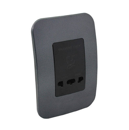 VETi 1 Shaver Socket 4 x 2 - Black Module