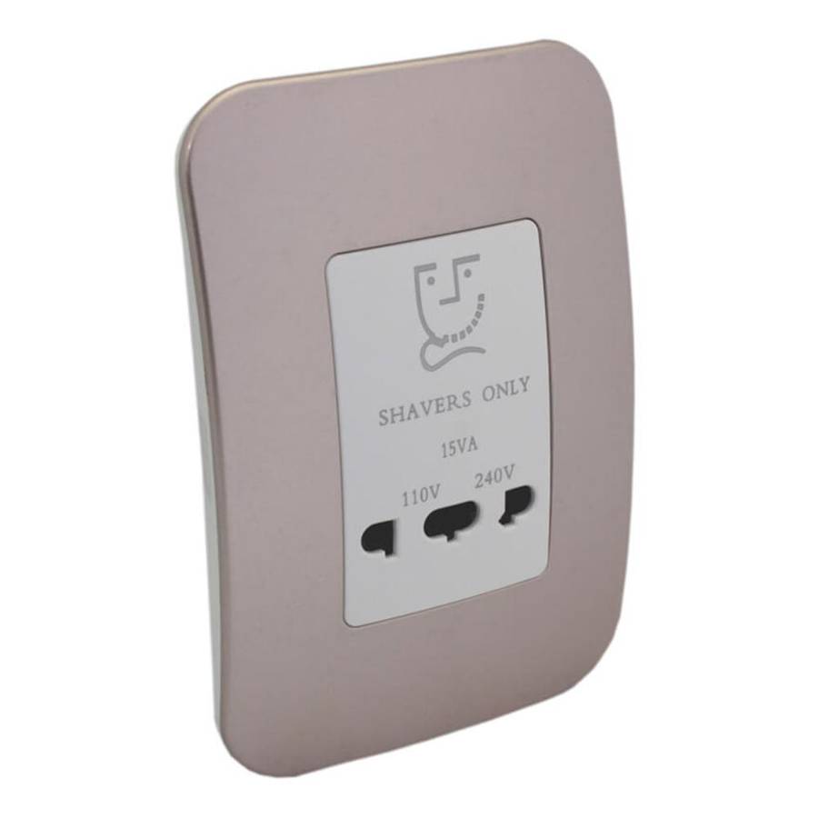 VETi 1 Shaver Socket 4 x 2 - White Module