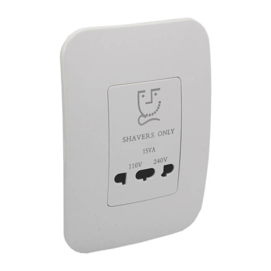 VETi 1 Shaver Socket 4 x 2 - White Module