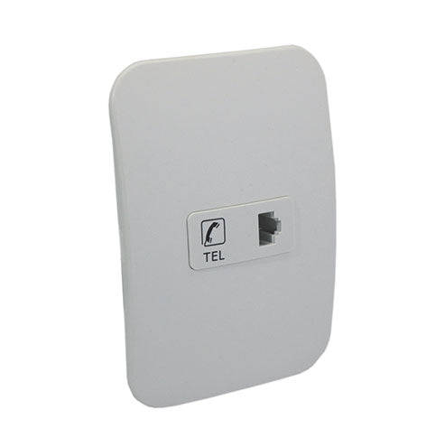 VETi 1 Telephone Socket 4 x 2 - White Module