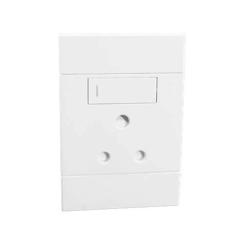 VETi 2 RSA Vertical Socket 2 x 4 - White