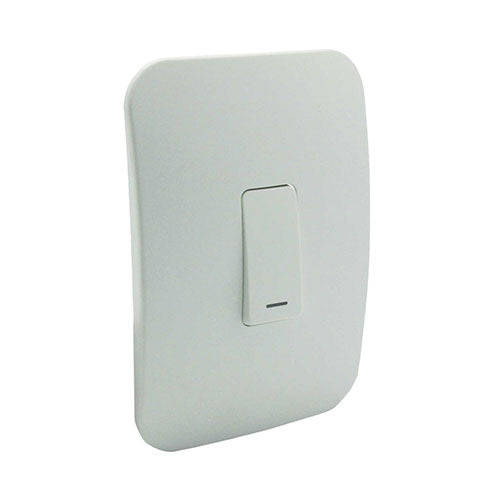 VETi 1 1 Lever 1 Way Light Switch 4 x 2 - White Module