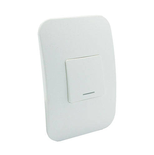 VETi 1 1 Lever 2-Way Wide Light Switch 4 x 2 - White Module