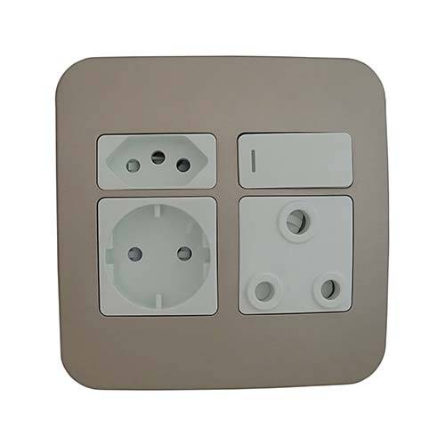 VETi 1 Combo Socket 4 x 4 - White Modules