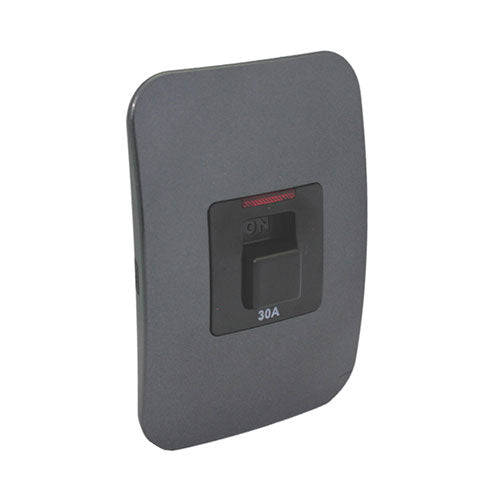 VETi 1 Isolator Switch with Indicator 2P 30A 4 x 2 - Black Module