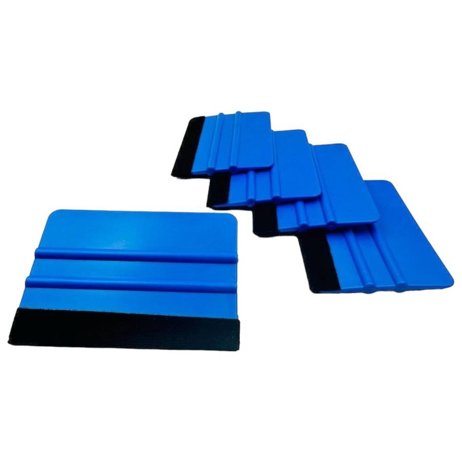 Multipurpose Blue Felt - Vinyl Squeegee - Pack of 5