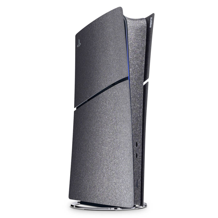 SkinNit Decal Sticker Skin For PS5 Slim Digital : Dark Grey