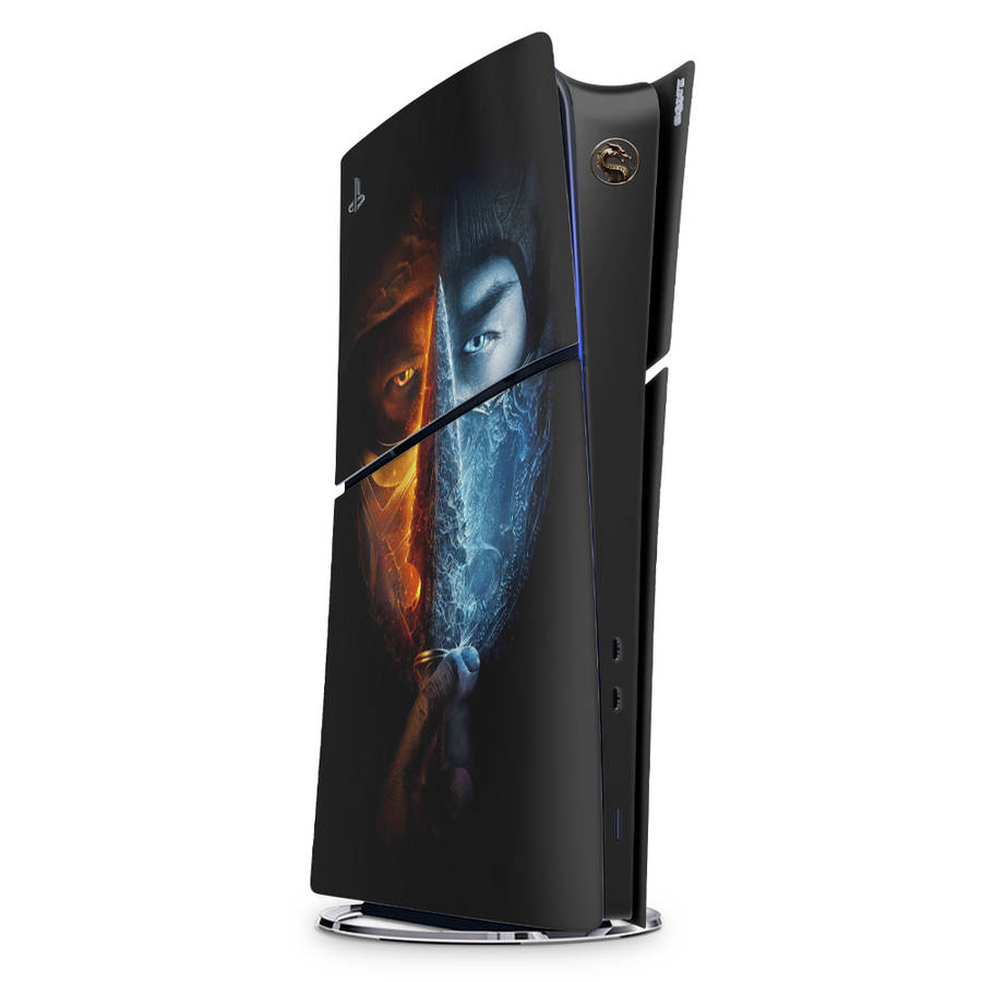 SkinNit Decal Sticker Skin For PS5 Slim Digital : Mortal Kombat
