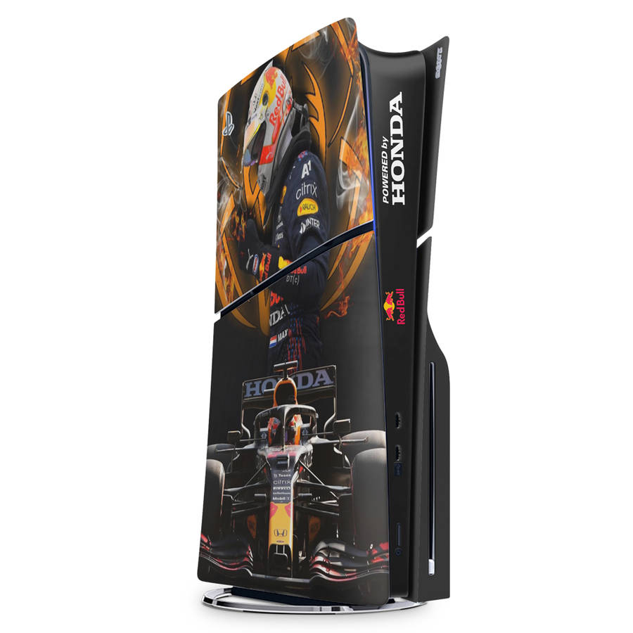 SkinNit Decal Sticker Skin For PS5 Slim : Formula 1