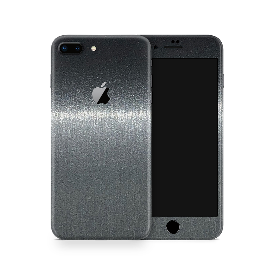 SkinNit Decal Sticker Skin Apple iPhone 8 Plus Brushed Steel (Decal Skin)