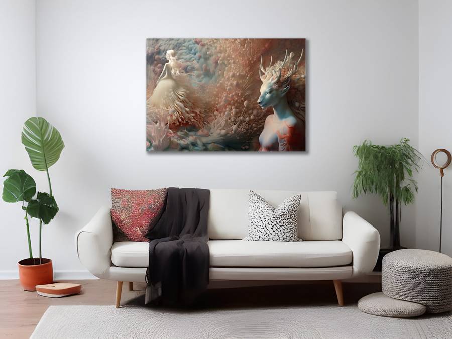Canvas Wall Art: Surreal Sojourn - Fantasy Canvas Print