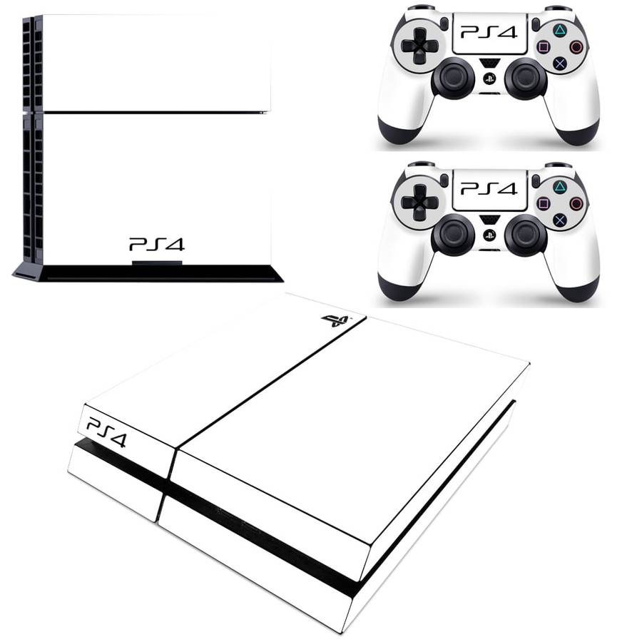 SkinNit Decal Sticker Skin For PS4: White 2019