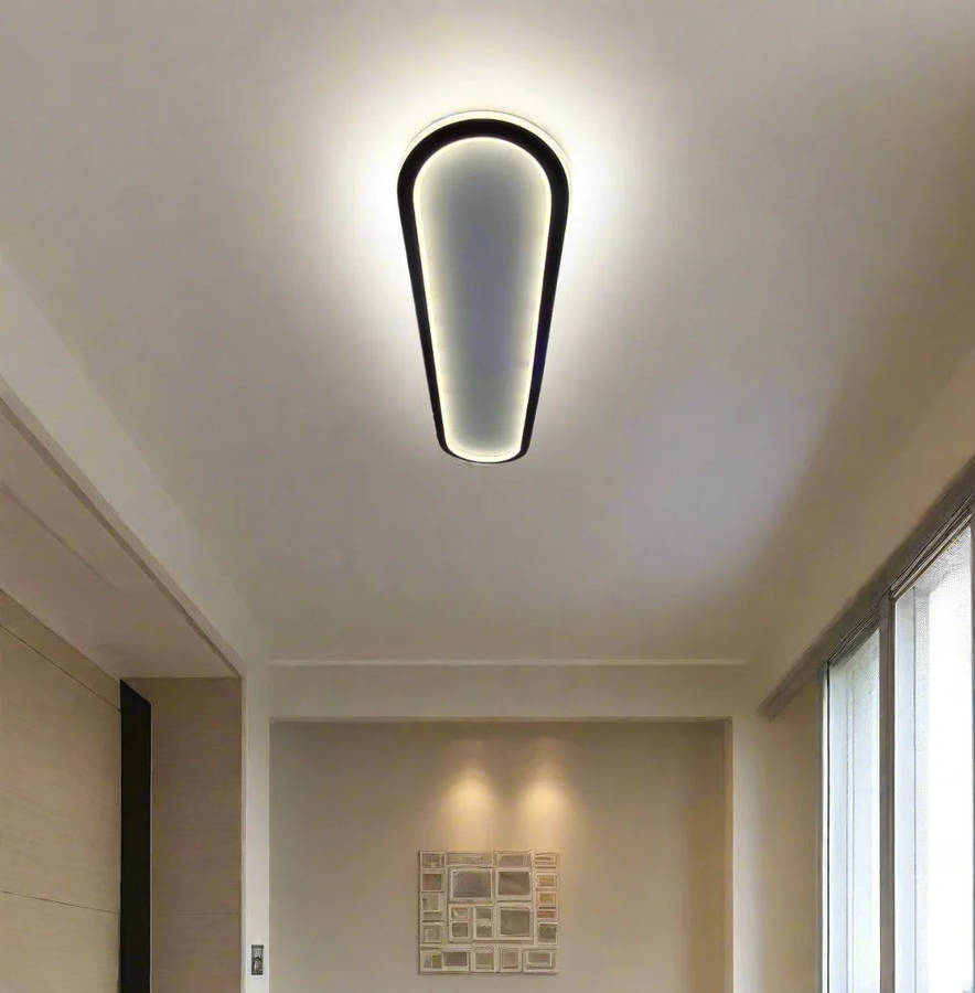 Stylish Round Length Minimalist 3 Color Change Modern LED Ceiling Light