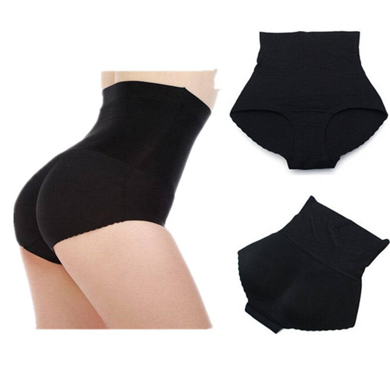Padded butt enhancing under garment with high waist control - M