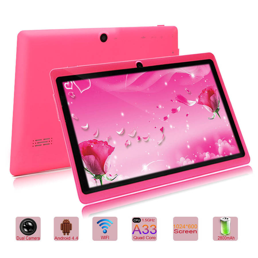 iRulu Expro mini 7inch tablet with keyboard case. Android 4.4 kitkat quad core 8GB WiFi ta... - Pink