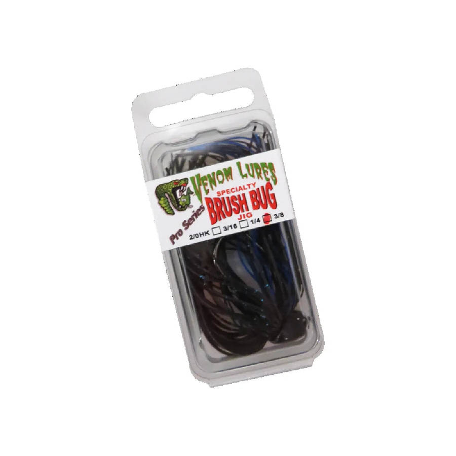 Venom Brush Bug Finesse Jig Blk/Blue