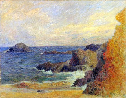 Rocky Coast by Gaugin - Lustre Photographic Paper / No Frame / A4