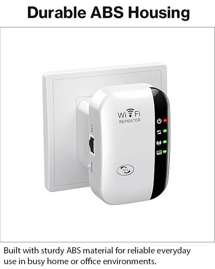 Wireless Wi-Fi Range Extender 2.4GHz 300Mbps Repeater with Ethernet Port EU Plug 802.11b/g/n Sign...