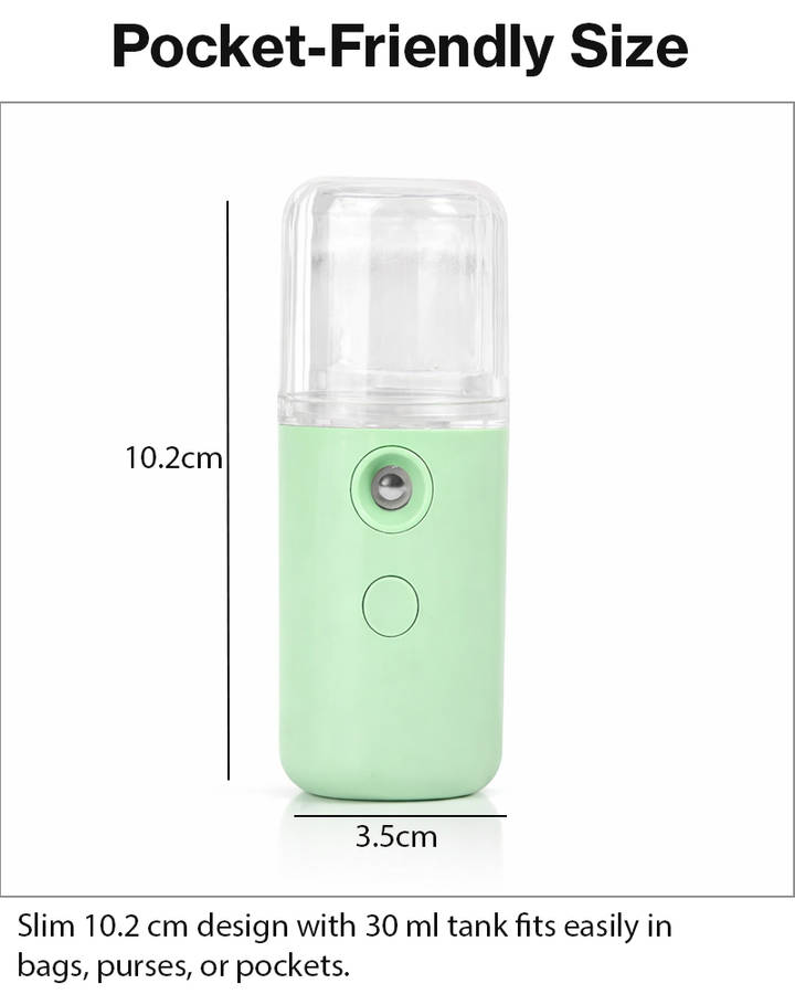 Portable Nano Mist Sprayer 30 ml  USB Rechargeable Facial Mister