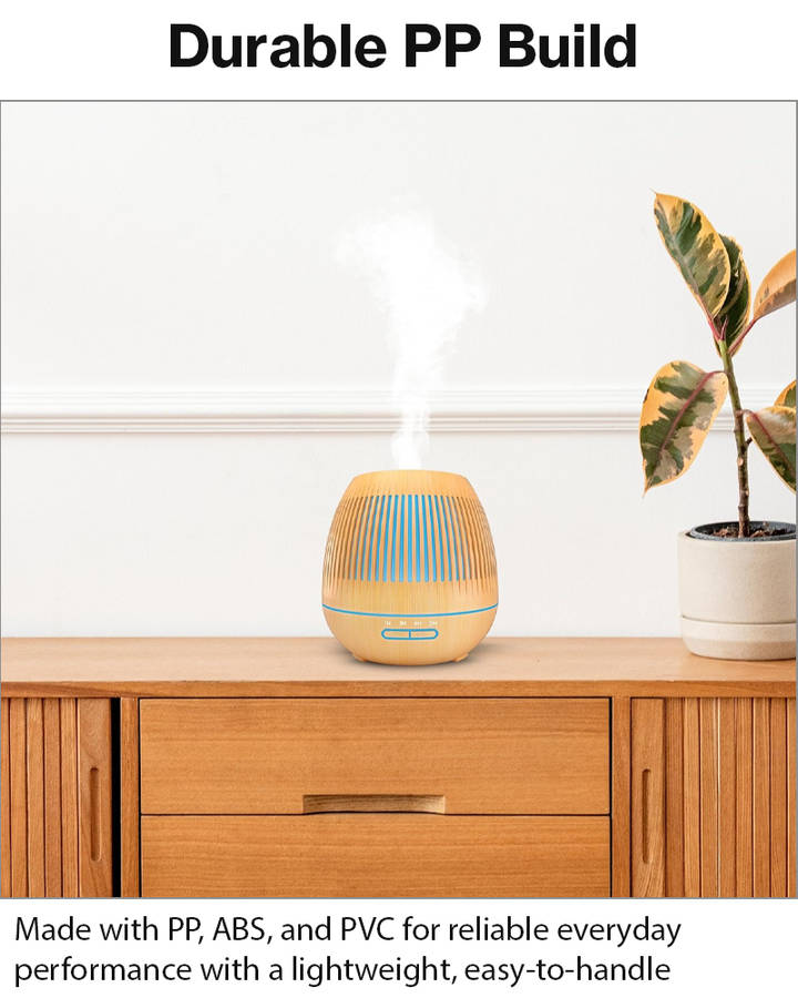 500ml Ultrasonic Aroma Diffuser Cool Mist Humidifier with 7 LED Lights, Auto Shut-Off, 1H/3H/6H T...