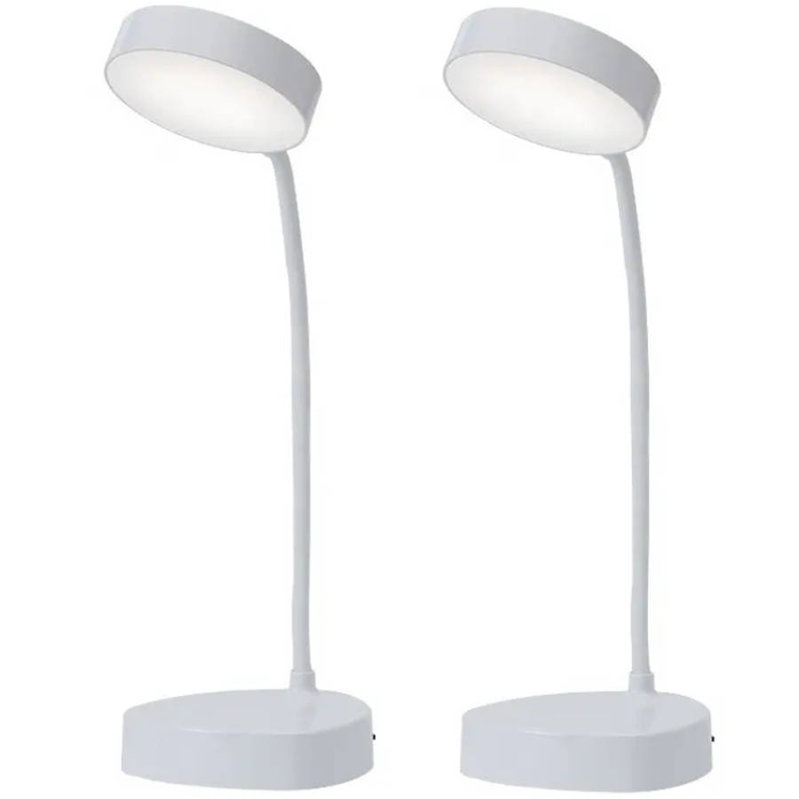 Norden Rechargeable LED Flexible Desk/Bedside Lamp | Touch Control, Natural, White &amp; Warm Lig...