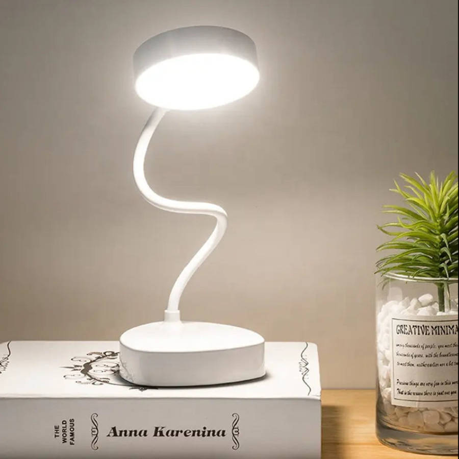 Norden Rechargeable LED Flexible Desk/Bedside Lamp | Touch Control, Natural, White &amp; Warm Lig...