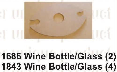 Wine Bottle Glass Display -2 (3mm)