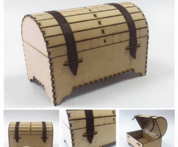 Chest Kist (memory box)- sml 200x150x120mm - 3mm mdf with out straps