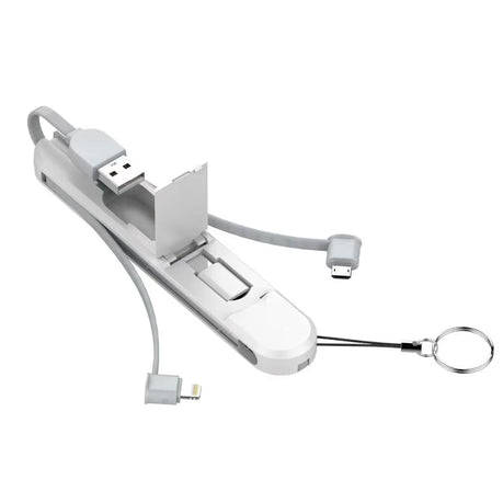 3in1 3.8A Fast Charging Micro Usb/Type-C/Iphone Android - Open Box