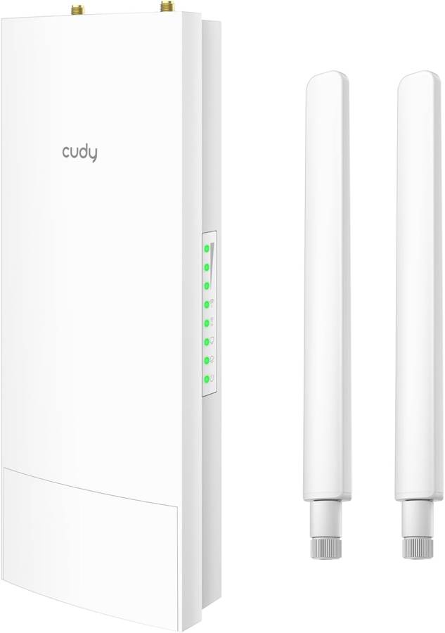 Cudy Unlocked Outdoor 4G LTE Cat 4 Modem Router with SIM Card Slot, AC1200 WiFi, EC25, IP65, Deta...
