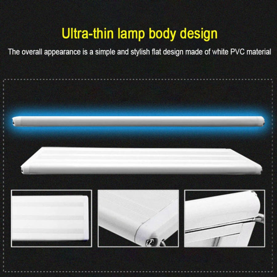 XY-60K Three Rows Aquarium Glass Fish Tank LED Aquatic Bracket Lamp, US Plug, XY-60K Three Rows