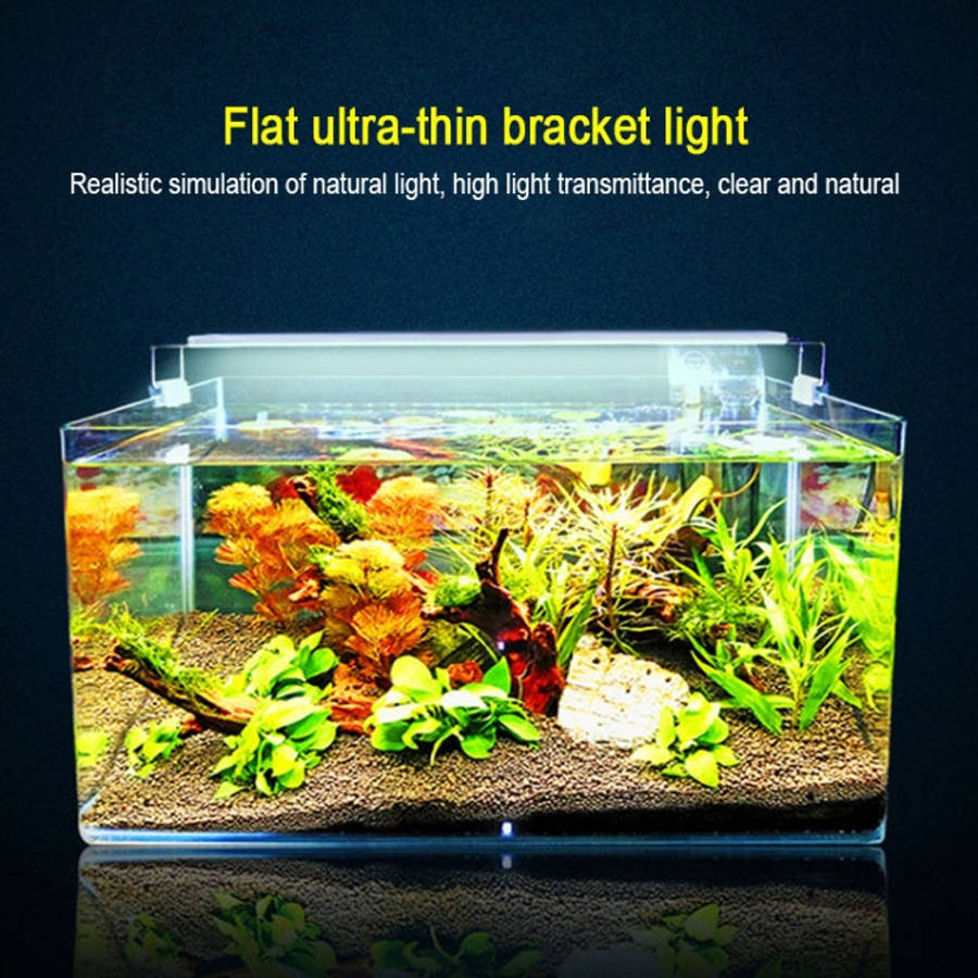 XY-60K Three Rows Aquarium Glass Fish Tank LED Aquatic Bracket Lamp, US Plug, XY-60K Three Rows