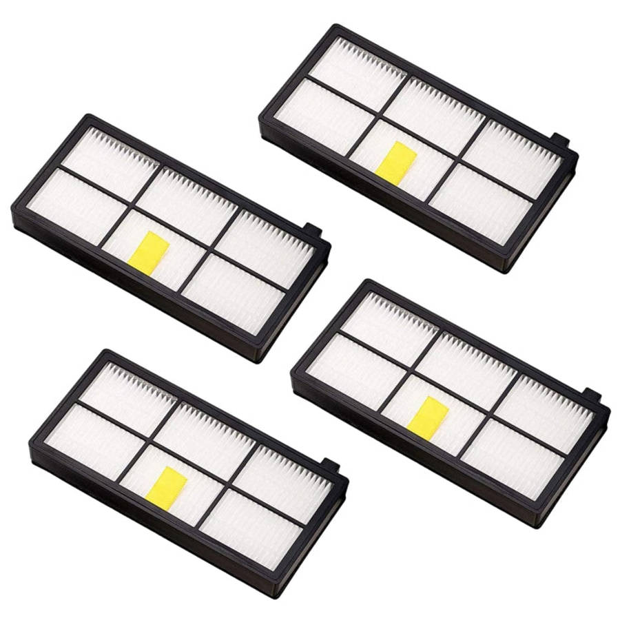 4 PCS Universal Replacement Robotic Vacuum Cleaner HEPA Filter for iRobot 870 / 800 / 880 / 960 /...