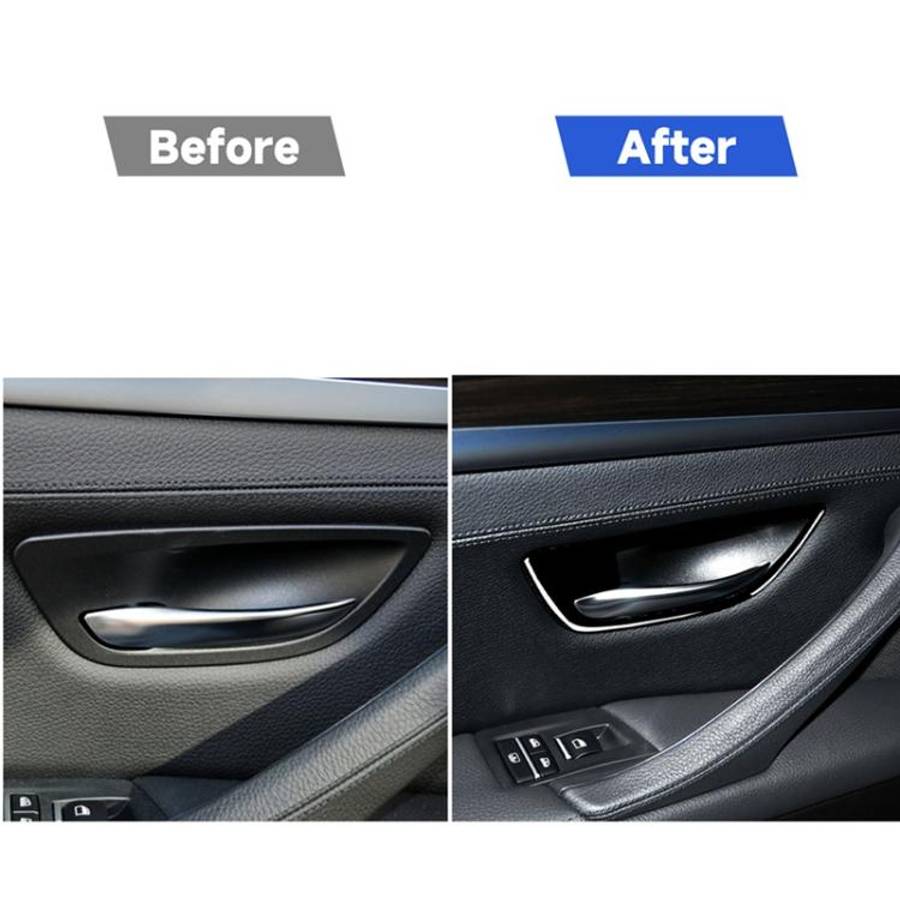 For BMW 5 Series F10 2011-2017 4pcs Car Door Handle Frame Decorative Sticker,Left and Right Drive...