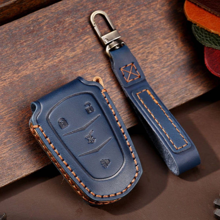For Cadillac / CT5 / CT6 / XT6 4-button C086 Car Key Leather Protective Case, C086