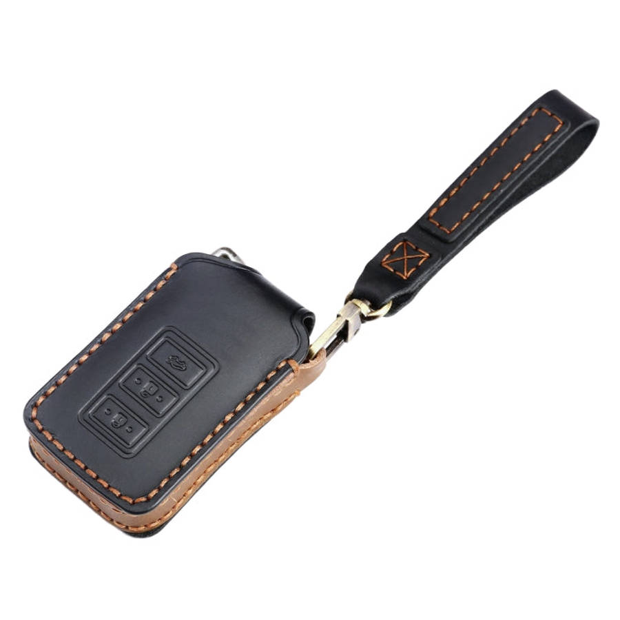 For Lexus 3-button Hallmo Car Cowhide Leather Key Protective Cover Key Case, C128