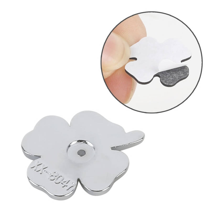 2pcs Four Leaf Clover Luck Symbol Badge Labeling Sticker Styling Car Decoration, Size: 2x2x0.2cm,...