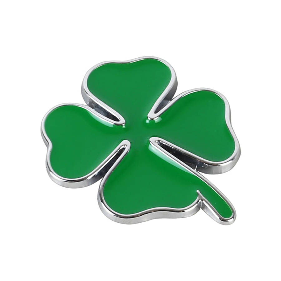 Four Leaf Clover Luck Symbol Badge Labeling Sticker Styling Car Decoration, Size: 4x3x0.3cm, Size...