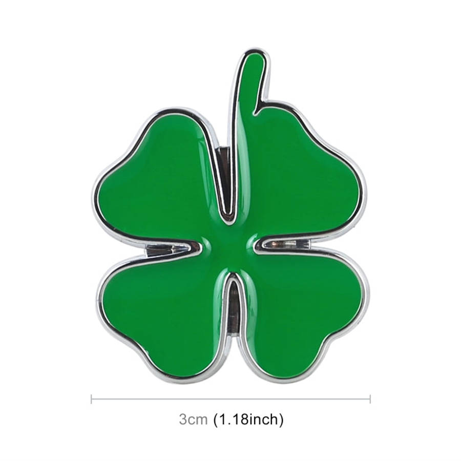 Four Leaf Clover Luck Symbol Badge Labeling Sticker Styling Car Decoration, Size: 4x3x0.3cm, Size...