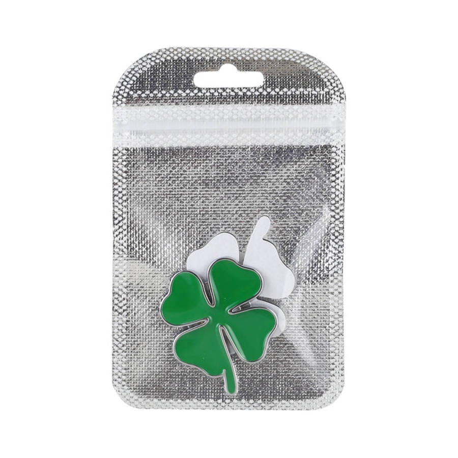Four Leaf Clover Luck Symbol Badge Labeling Sticker Styling Car Decoration, Size: 4x3x0.3cm, Size...