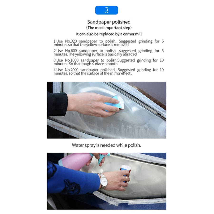 Car Headlight Scratch Yellowing Repair Fluid Set, Capacity: 10ml, 10ml