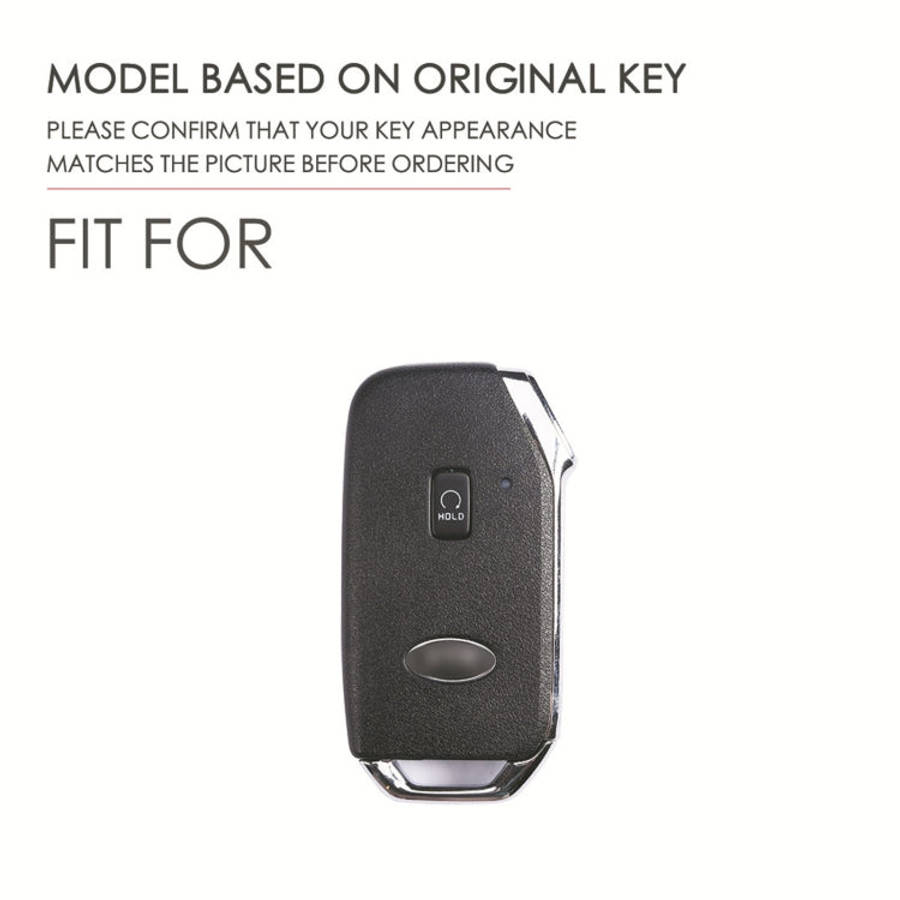 For Kia Sorento Hallmo Car Cowhide Leather Key Protective Cover Key Case, B088