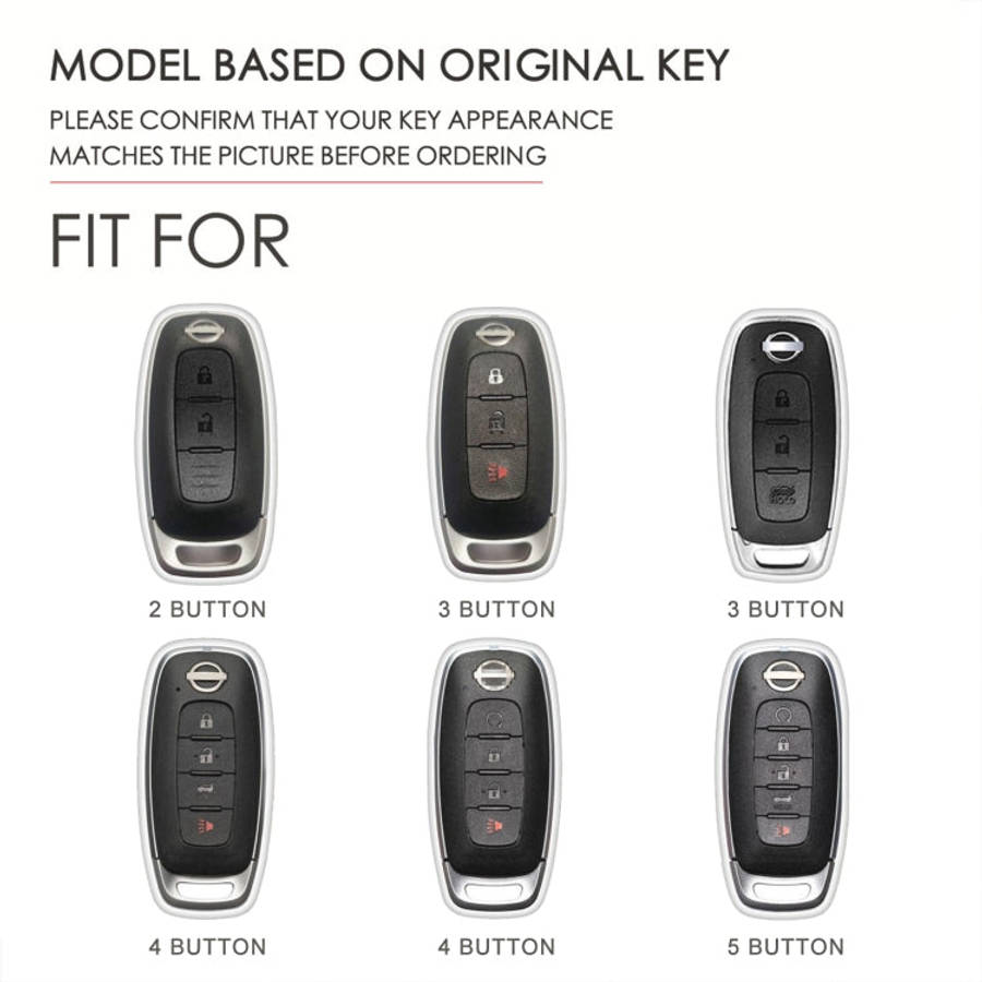 For Nissan Teana / Ariya 5-button Start Hallmo Car Cowhide Leather Key Protective Cover Key Case,...