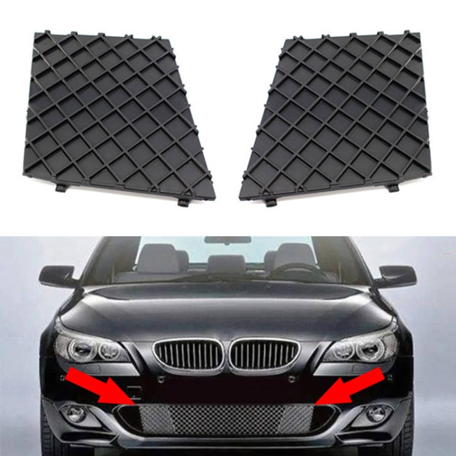 For BMW E60 2003-2010 1 Pair Car Front Bumper Lower Grille Cover 51117897184, For BMW E60 2003-2010