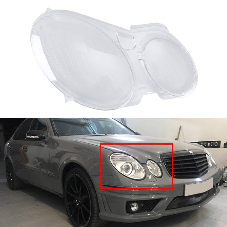 For Mercedes-Benz E-Class W211 2002-2008 Car Right Side Headlight Transparent Protective Cover 21...