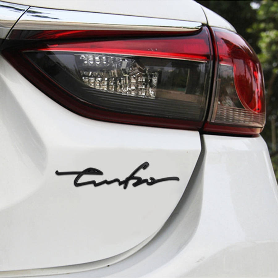 Car Personalized Aluminum Alloy Decorative Stickers, Size: 16x3.5x04cm