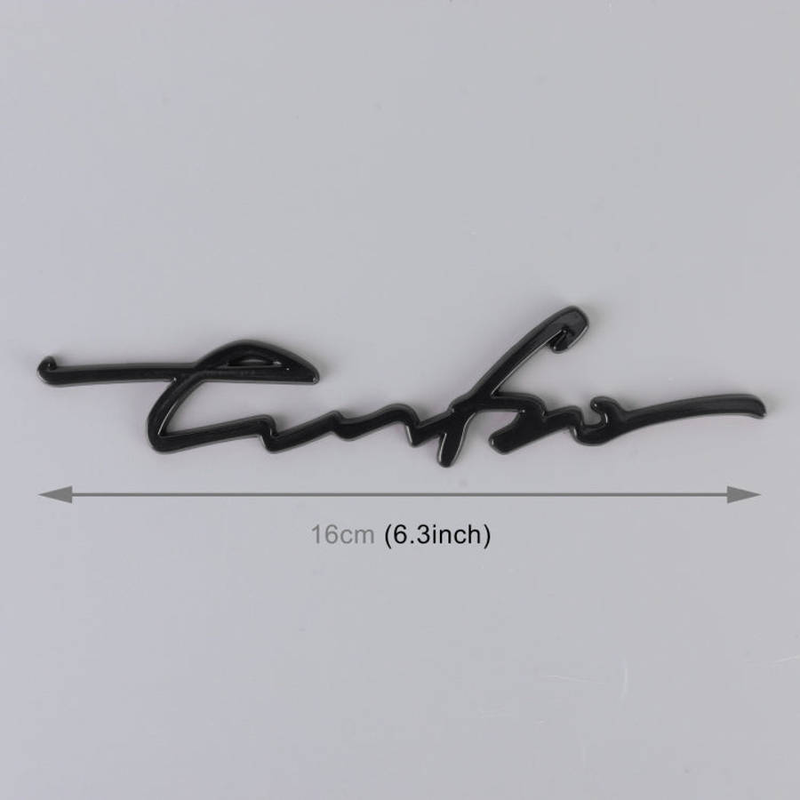 Car Personalized Aluminum Alloy Decorative Stickers, Size: 16x3.5x04cm