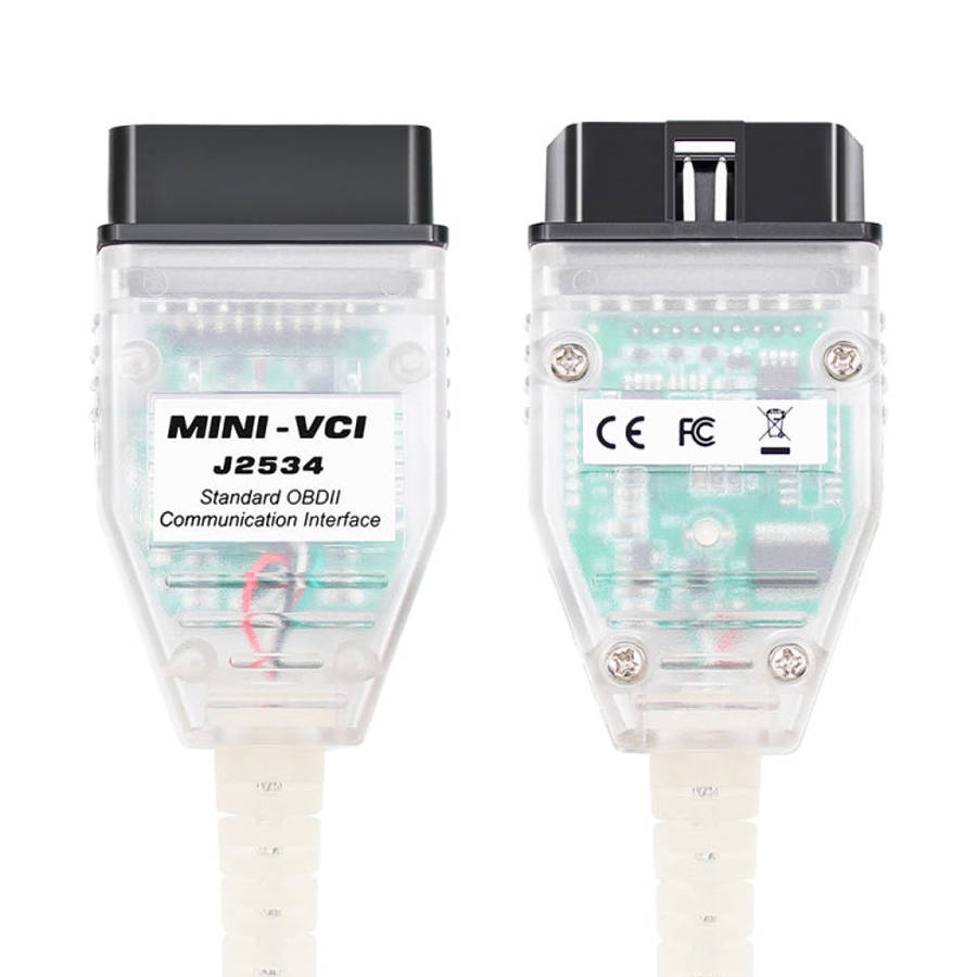 USB to OBD2 16 Pin MINI VCI FT232RL Single Diagnostic Cable for Toyota TIS Techstream, FT232RL