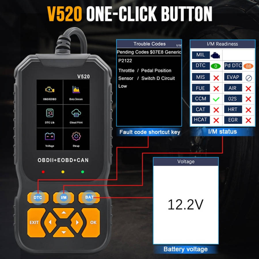 Handheld Portable Car Engine Fault Diagnostic Tool